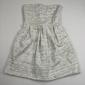 Wilfred Aritizia Strapless Mini Dress Womens Size 2 Harmonie Grey Pockets